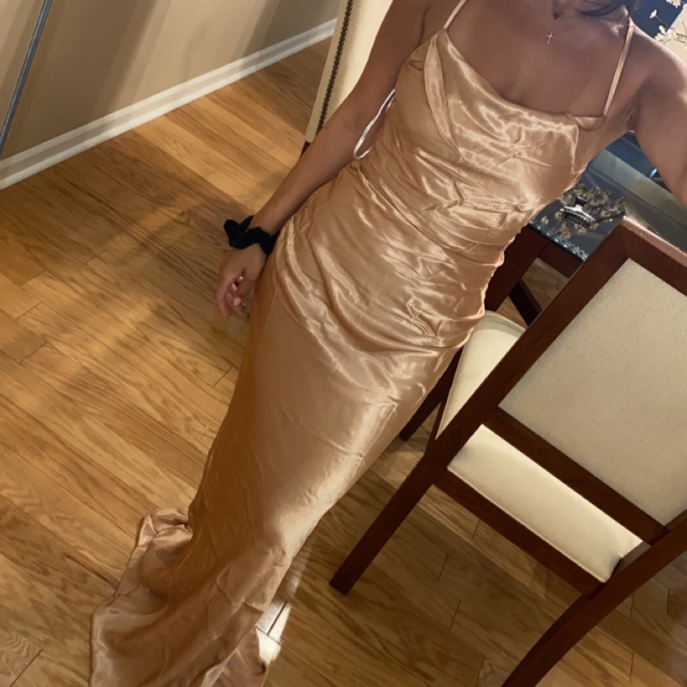 Shona joy la lune lace back maxi dress